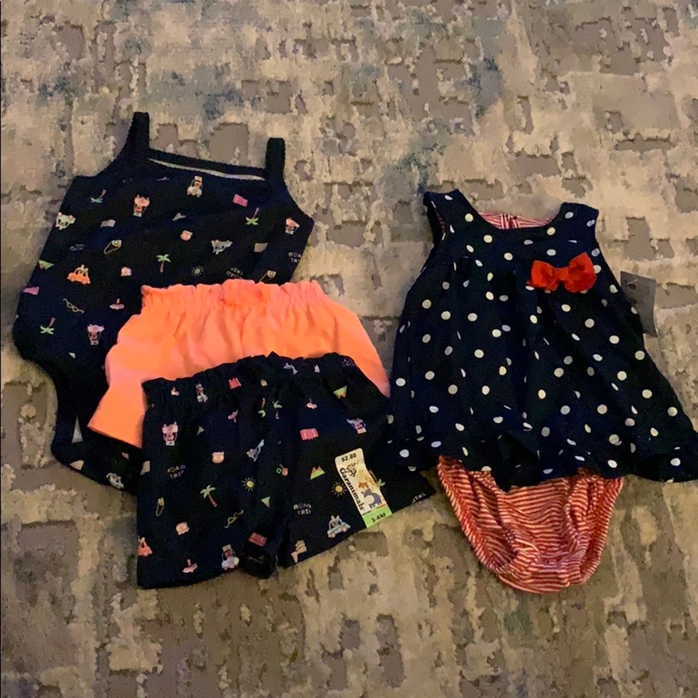 Baby girl matching sets 3-6 months